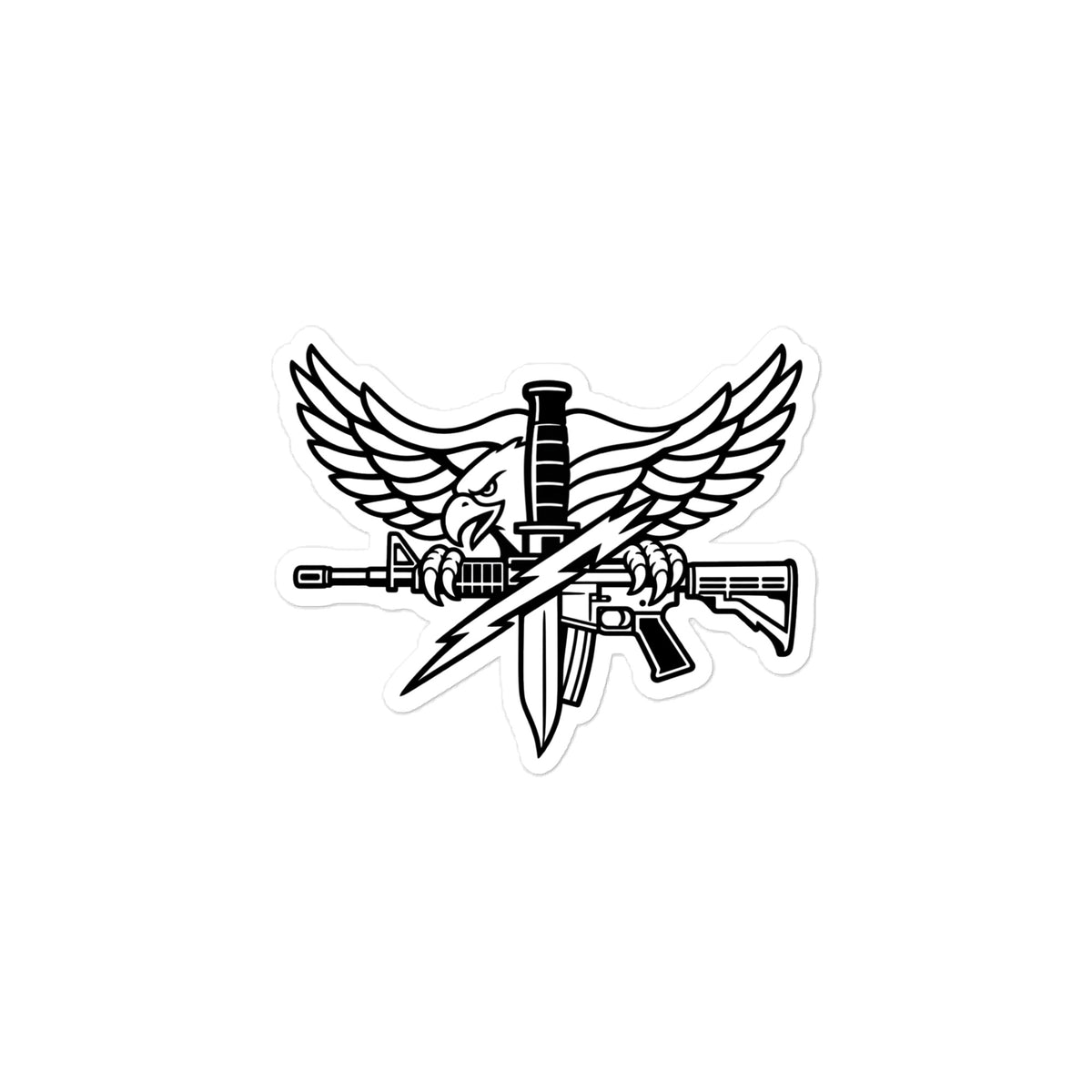 SWAT Operator Eagle Insignia — Morale Patch Sticker — Front view