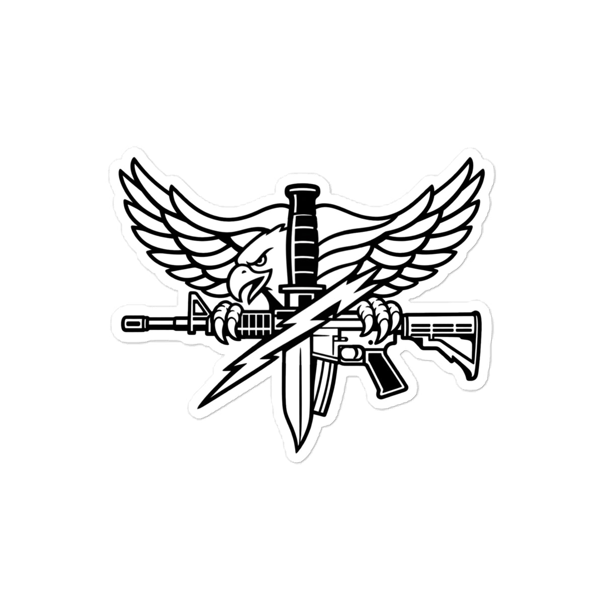 SWAT Operator Eagle Insignia — Morale Patch Sticker — Front view