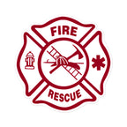 Fire Rescue Maltese Cross — Morale Patch Sticker