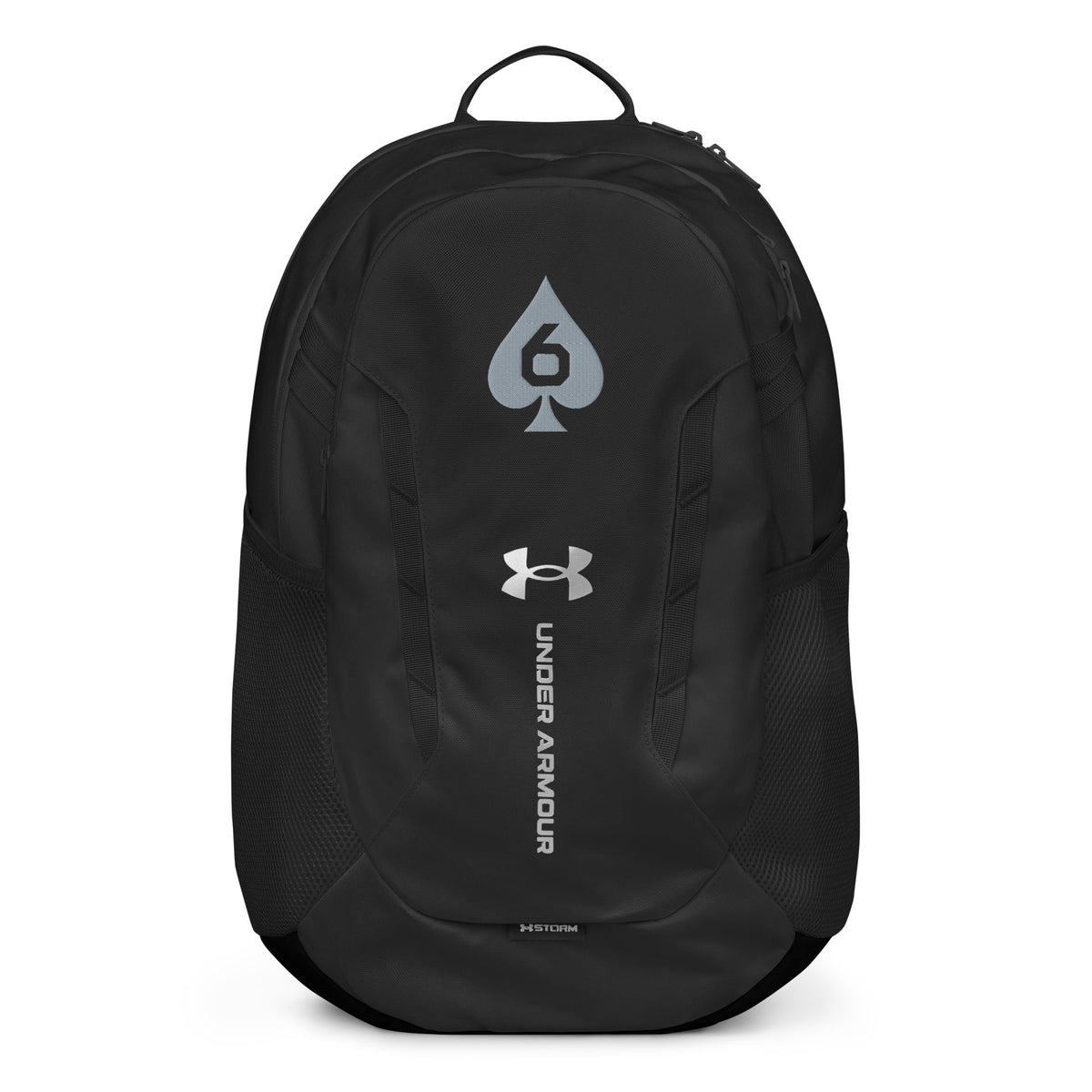 Six of Spades Under Armour® Backpack — Black, front view