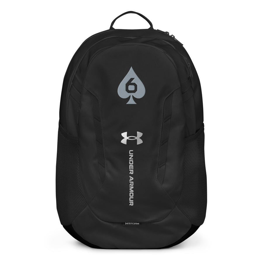 Six of Spades Under Armour® Backpack — Black, front view