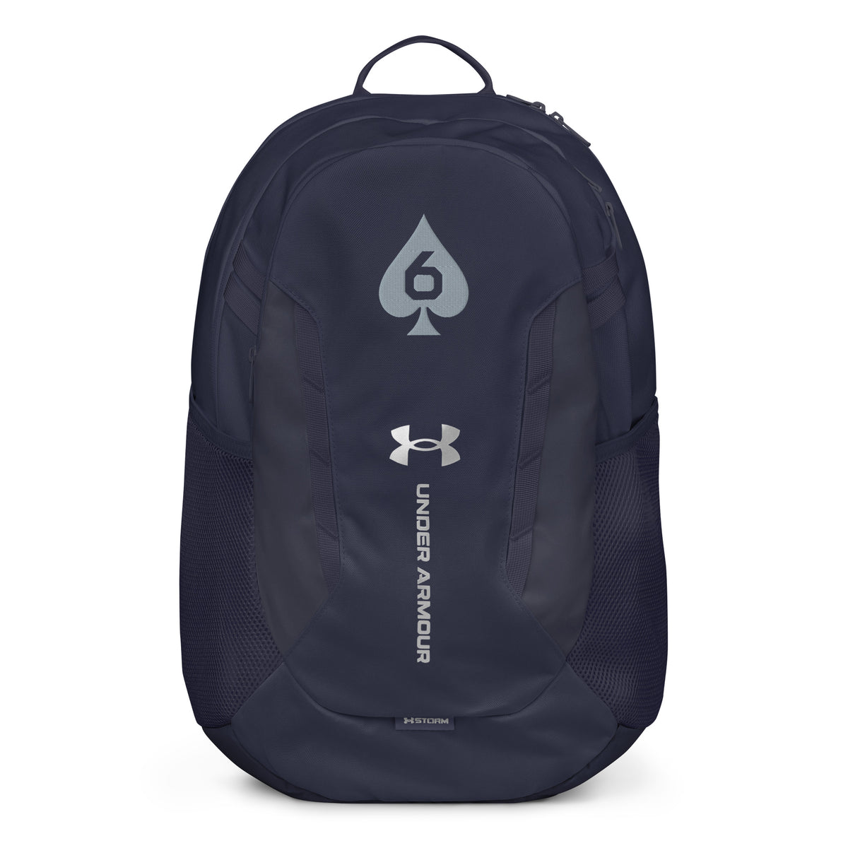 Six of Spades Under Armour® Backpack — Midnight Navy, front view
