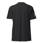 Thin Blue Line — Six of Spade — Honor Series T-Shirt — Black, back view
