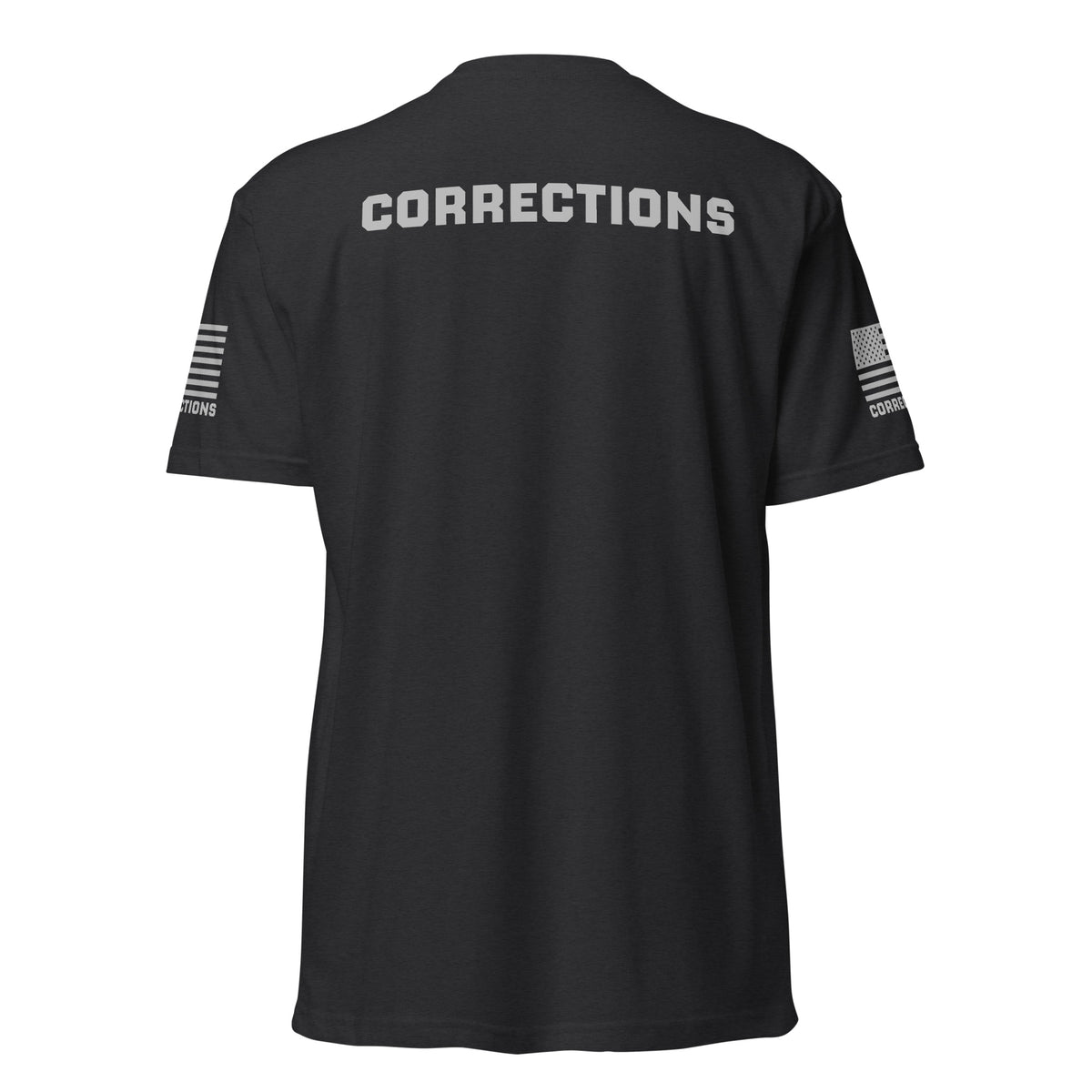 Corrections — Duty Wear T-Shirt (Flag & Sleeve Identifier) — Black — Back view