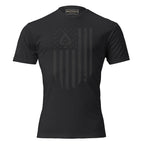 Watch Your Six Flag — Standard Issue T-Shirt — Black, front view