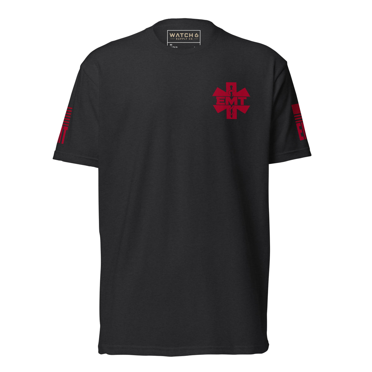EMT — Duty Wear T-Shirt in Black, front view