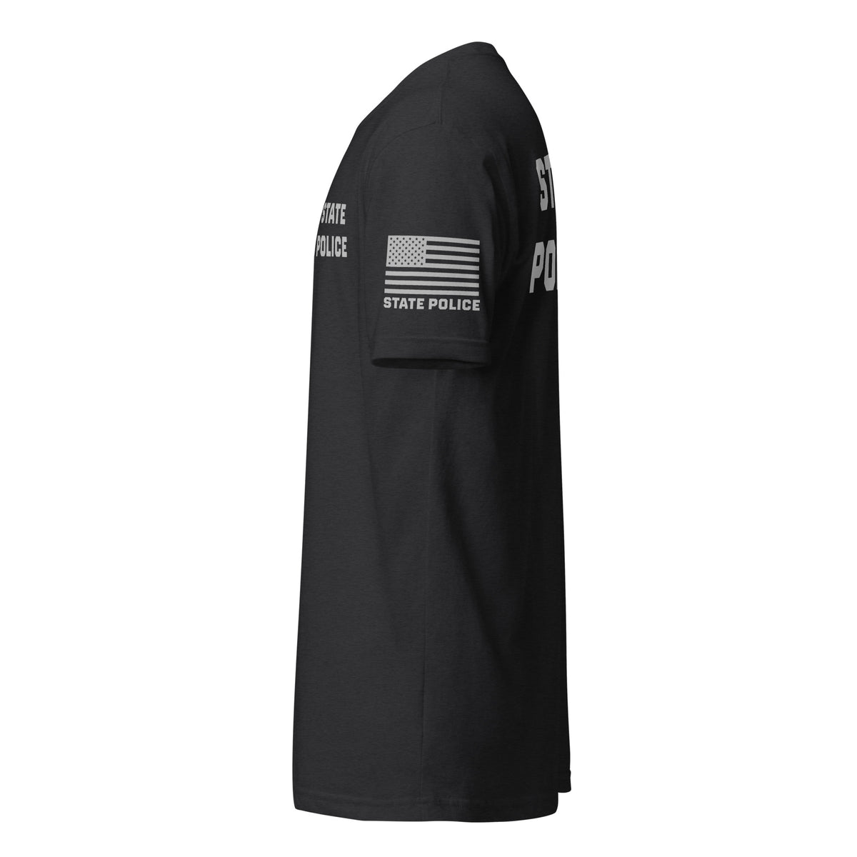 State Police — Duty Wear T-Shirt (Flag & Sleeve Identifier) — Black — Left-side view