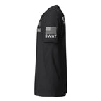 SWAT — Duty Wear T-Shirt (Flag & Sleeve Identifier) — Black — Left-side view