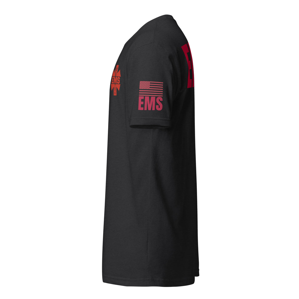 EMS — Duty Wear T-Shirt (Flag & Sleeve Identifier) — Black — Left-side view