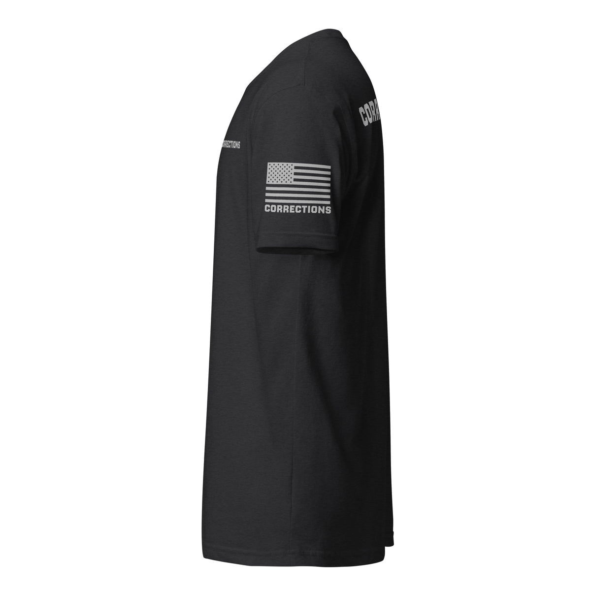Corrections — Duty Wear T-Shirt (Flag & Sleeve Identifier) — Black — Left-side view