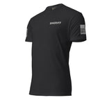 Sheriff — Duty Wear T-Shirt (Flag & Sleeve Identifier) — Black — Left front view