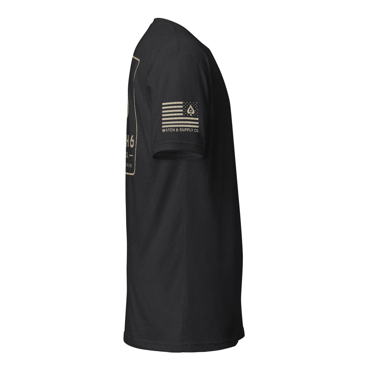 Six of Spades — Signature T-Shirt — Black, right-side view