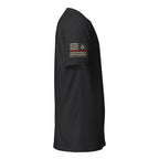 Thin Red Line — Six of Spade — Honor Series T-Shirt — Black, right-side view