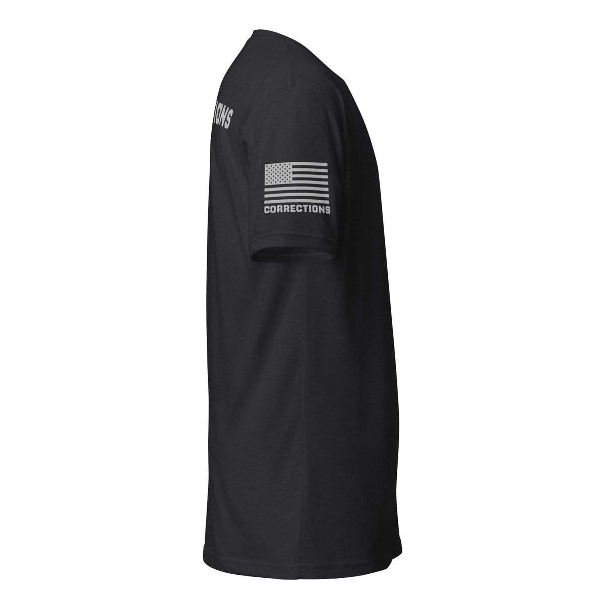 Corrections — Duty Wear T-Shirt (Flag & Sleeve Identifier) — Black — Right-side view