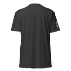 Thin Red Line — Six of Spade — Honor Series T-Shirt — Charcoal, back view