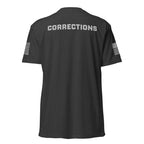 Corrections — Duty Wear T-Shirt (Flag & Sleeve Identifier) — Charcoal — Back view
