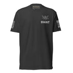 SWAT — Duty Wear T-Shirt (Flag & Sleeve Identifier) — Charcoal — Front view