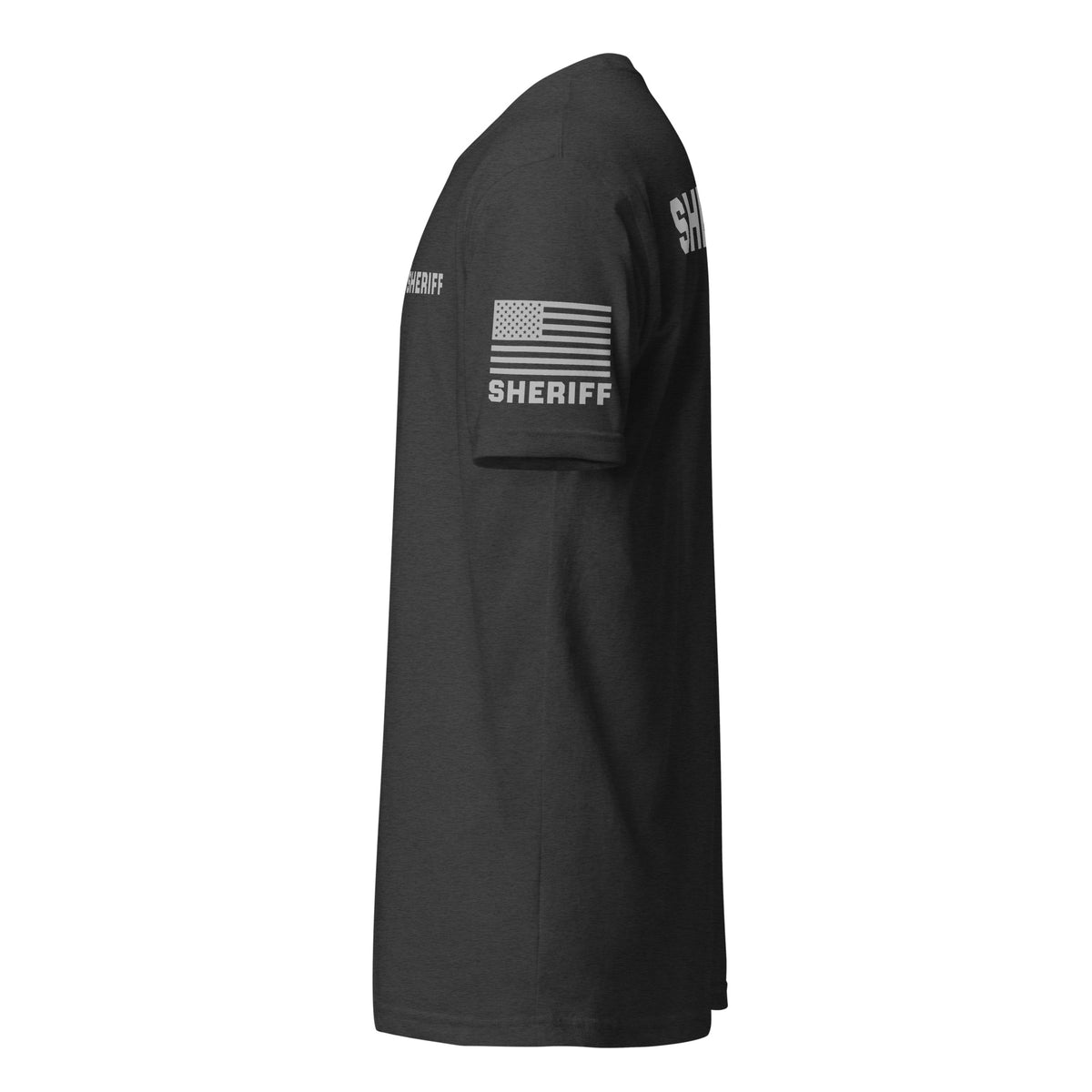 Sheriff — Duty Wear T-Shirt (Flag & Sleeve Identifier) — Charcoal — Left-side view
