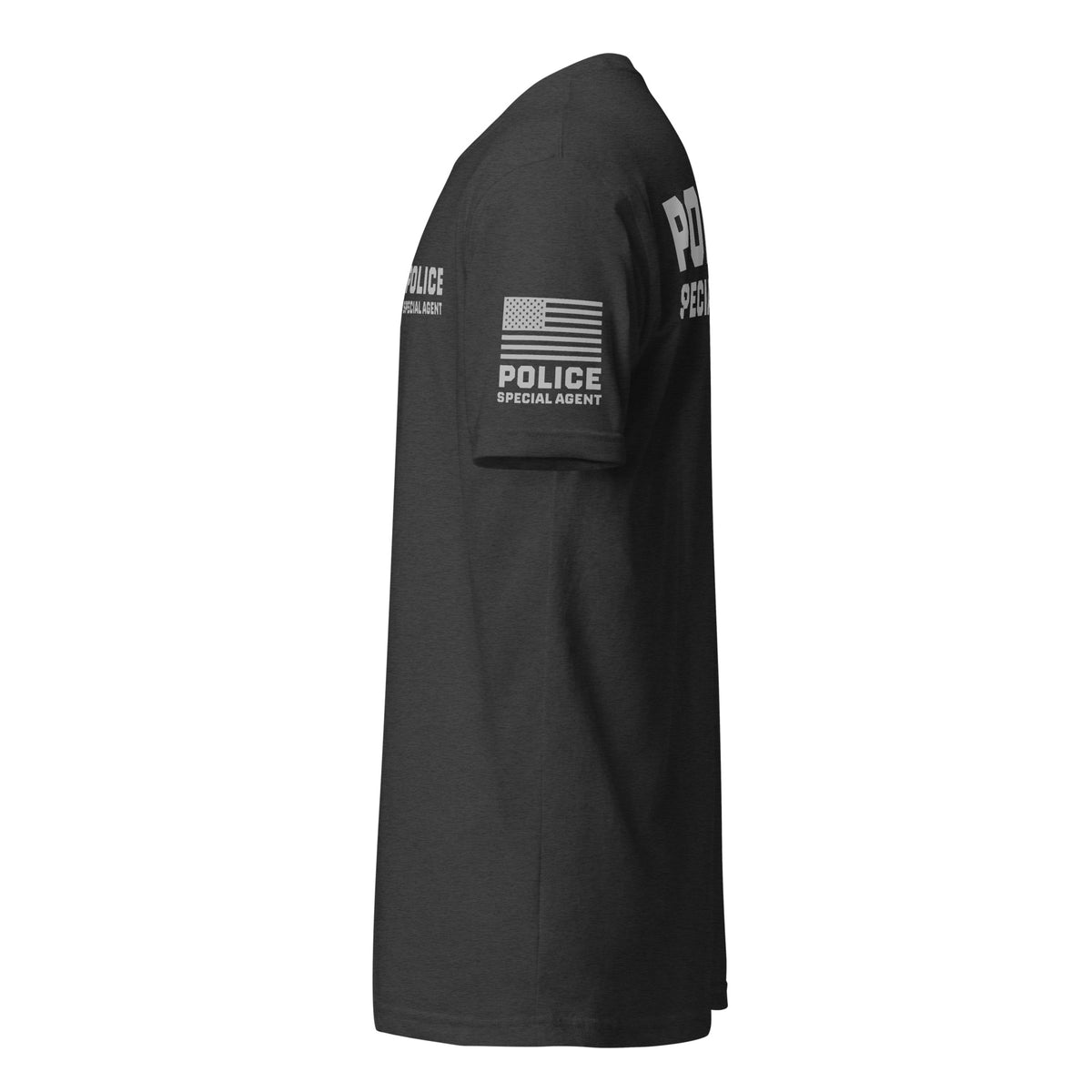 Special Agent — Duty Wear T-Shirt (Full Sleeve Identifier) — Charcoal — Left-side view