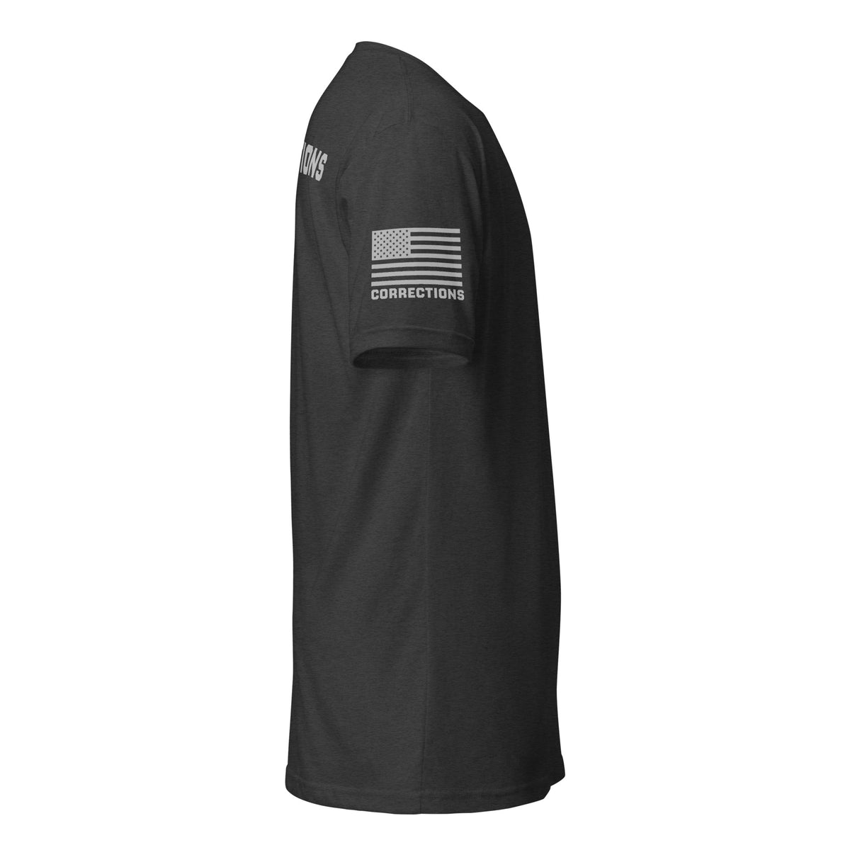 Corrections — Duty Wear T-Shirt (Flag & Sleeve Identifier) — Charcoal — Right-side view