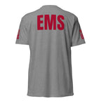 EMS — Duty Wear T-Shirt (Flag & Sleeve Identifier) — Dark Heather Gray — Back view