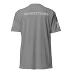 Corrections — Duty Wear T-Shirt (Flag & Sleeve Identifier) — Dark Heather Gray — Back view