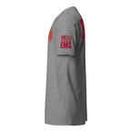EMS — Duty Wear T-Shirt (Flag & Sleeve Identifier) — Dark Heather Gray — Left-side view
