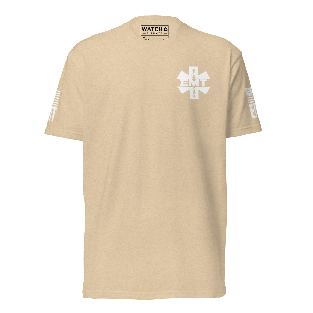 EMT — Duty Wear T-Shirt in Heather Tan, front view