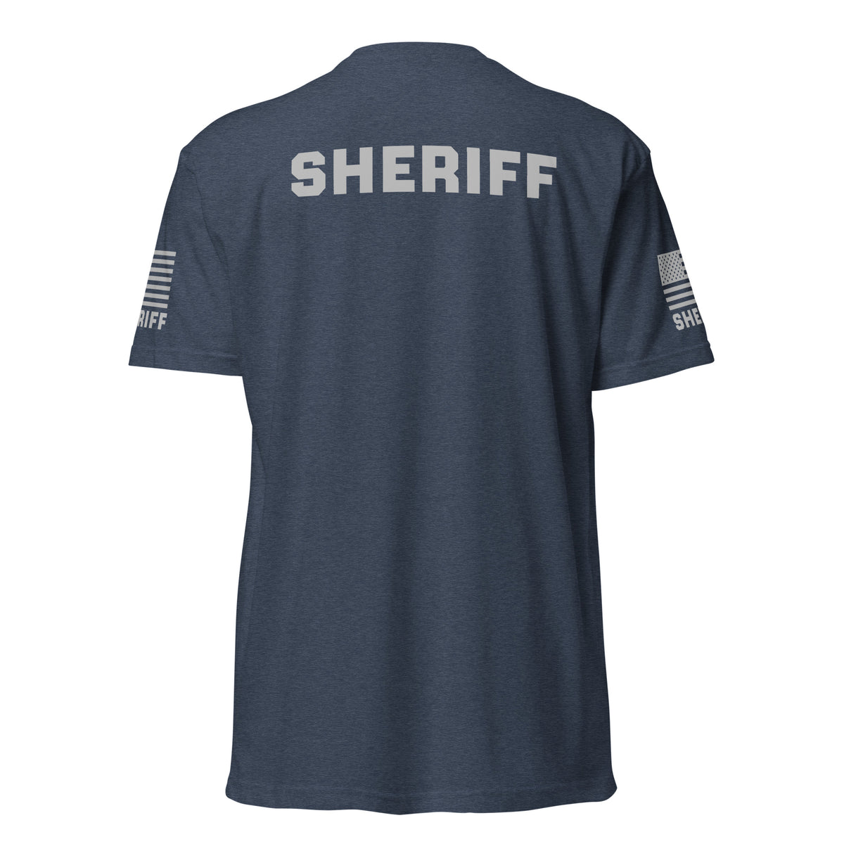 Sheriff — Duty Wear T-Shirt (Flag & Sleeve Identifier) — Midnight Navy — Back view
