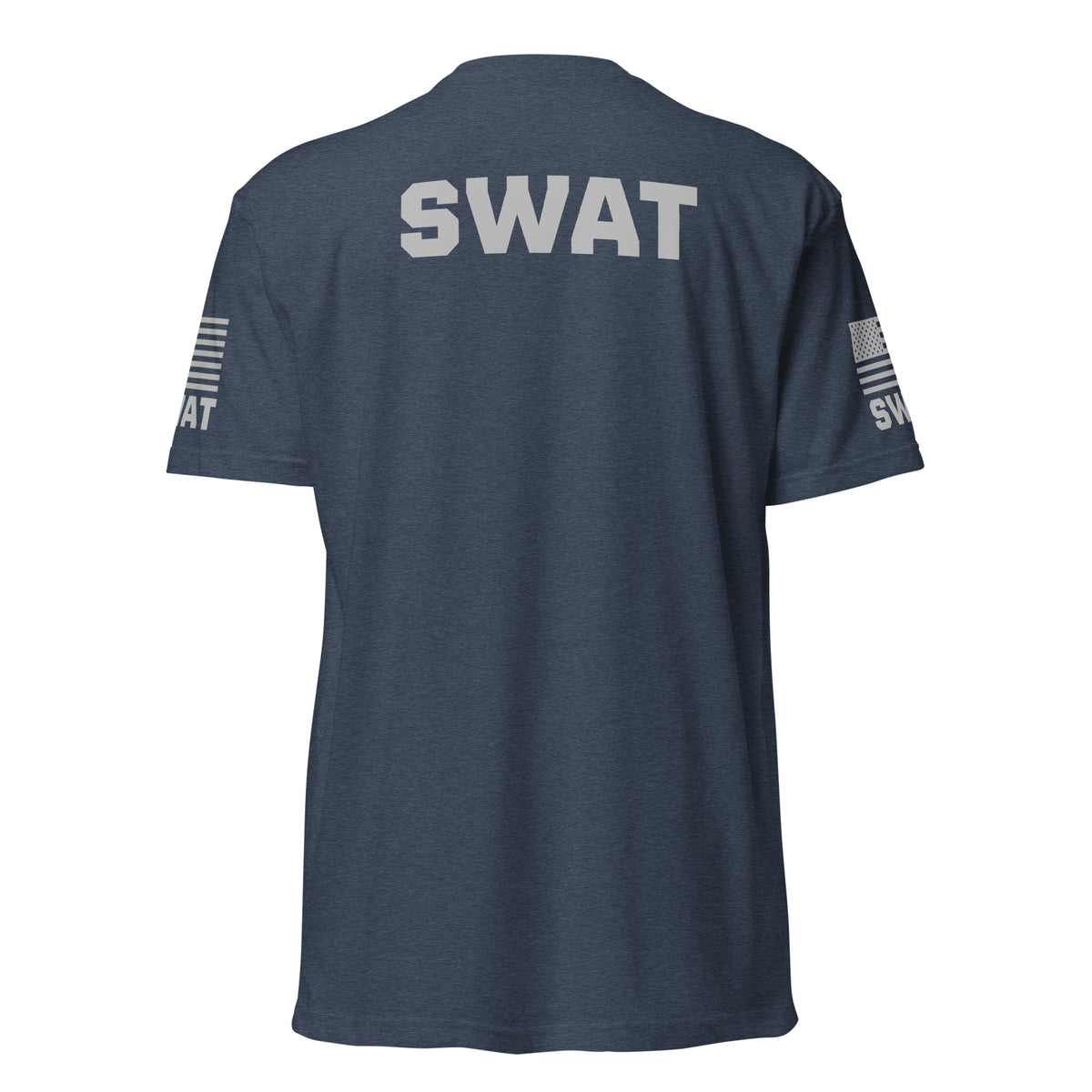 SWAT — Duty Wear T-Shirt (Flag & Sleeve Identifier) — Midnight Navy — Back view