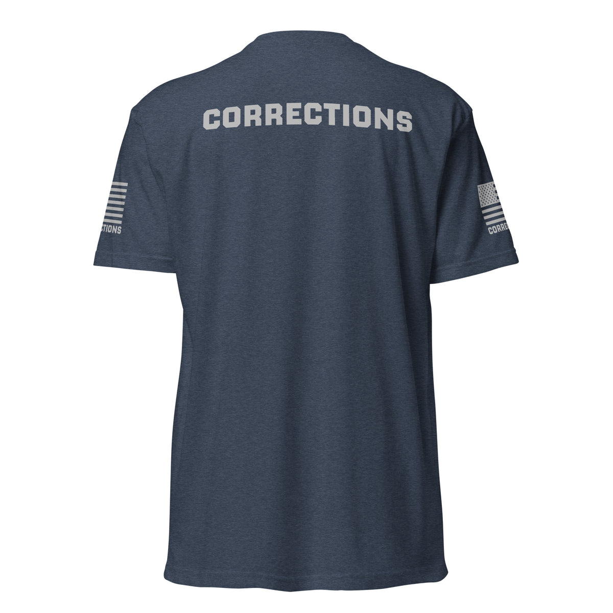 Corrections — Duty Wear T-Shirt (Flag & Sleeve Identifier) — Midnight Navy — Back view