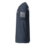 Police — Duty Wear T-Shirt (Flag & Sleeve Identifier) — Midnight Navy — Left-side view