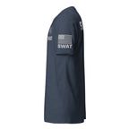SWAT — Duty Wear T-Shirt (Flag & Sleeve Identifier) — Midnight Navy — Left-side view