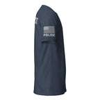 Police — Duty Wear T-Shirt (Flag & Sleeve Identifier) — Midnight Navy — Right-side view