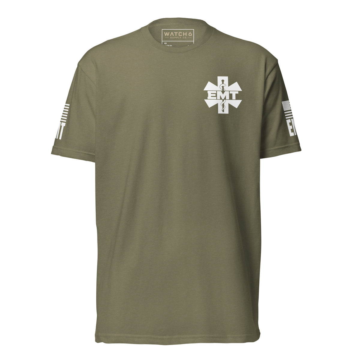 EMT — Duty Wear T-Shirt in Military Green, front view
