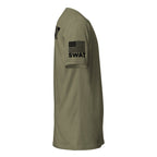 SWAT — Duty Wear T-Shirt (Flag & Sleeve Identifier) — Military Green — Right-side view