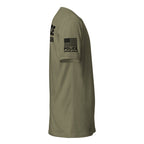 Special Agent — Duty Wear T-Shirt (Full Sleeve Identifier) — Military Green — Right-side view