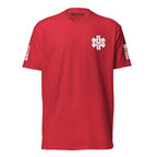 EMS — Duty Wear T-Shirt (Flag & Sleeve Identifier) — Red — Front view