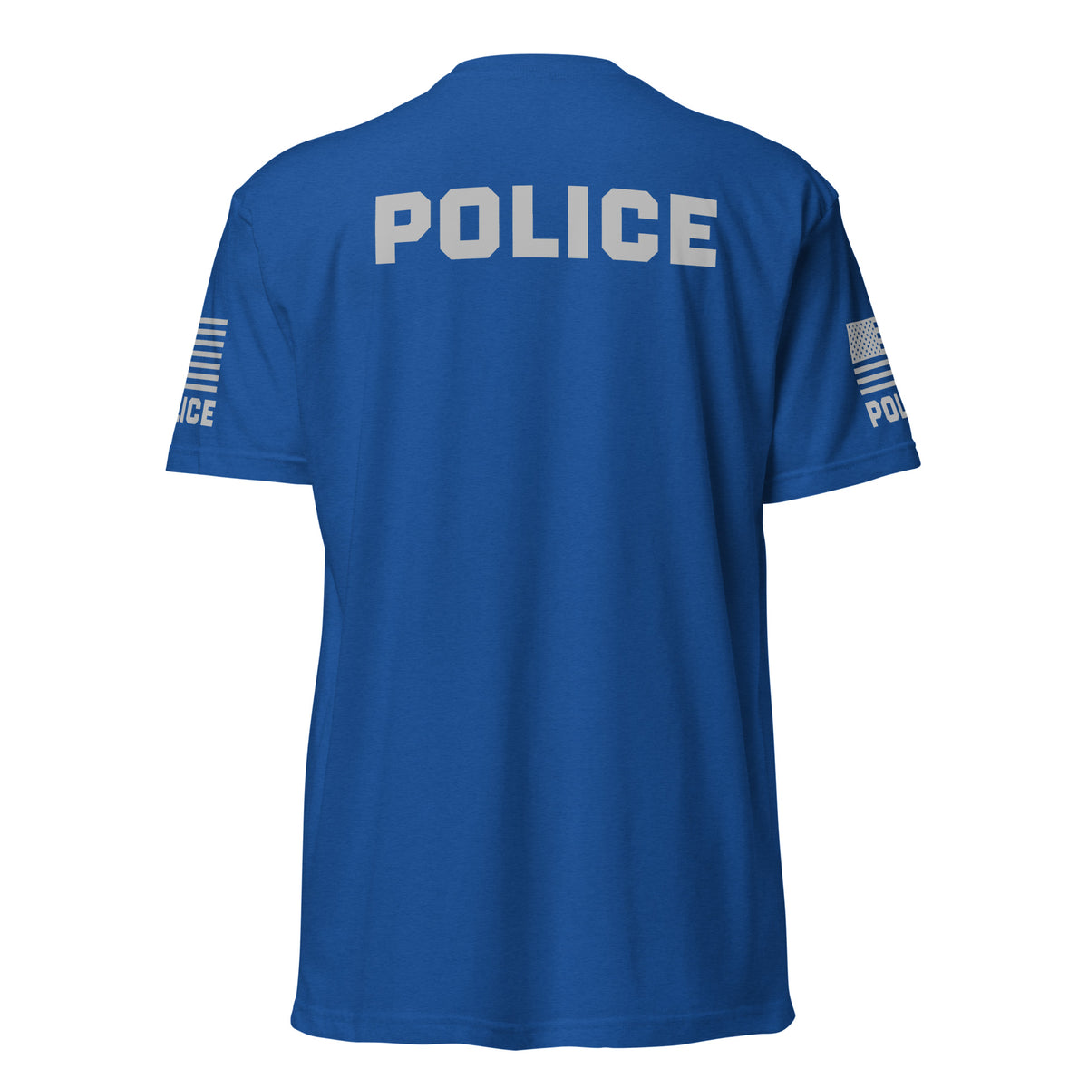Police — Duty Wear T-Shirt (Flag & Sleeve Identifier) — Royal — Back view