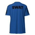 SWAT — Duty Wear T-Shirt (Flag & Sleeve Identifier) — Royal — Back view