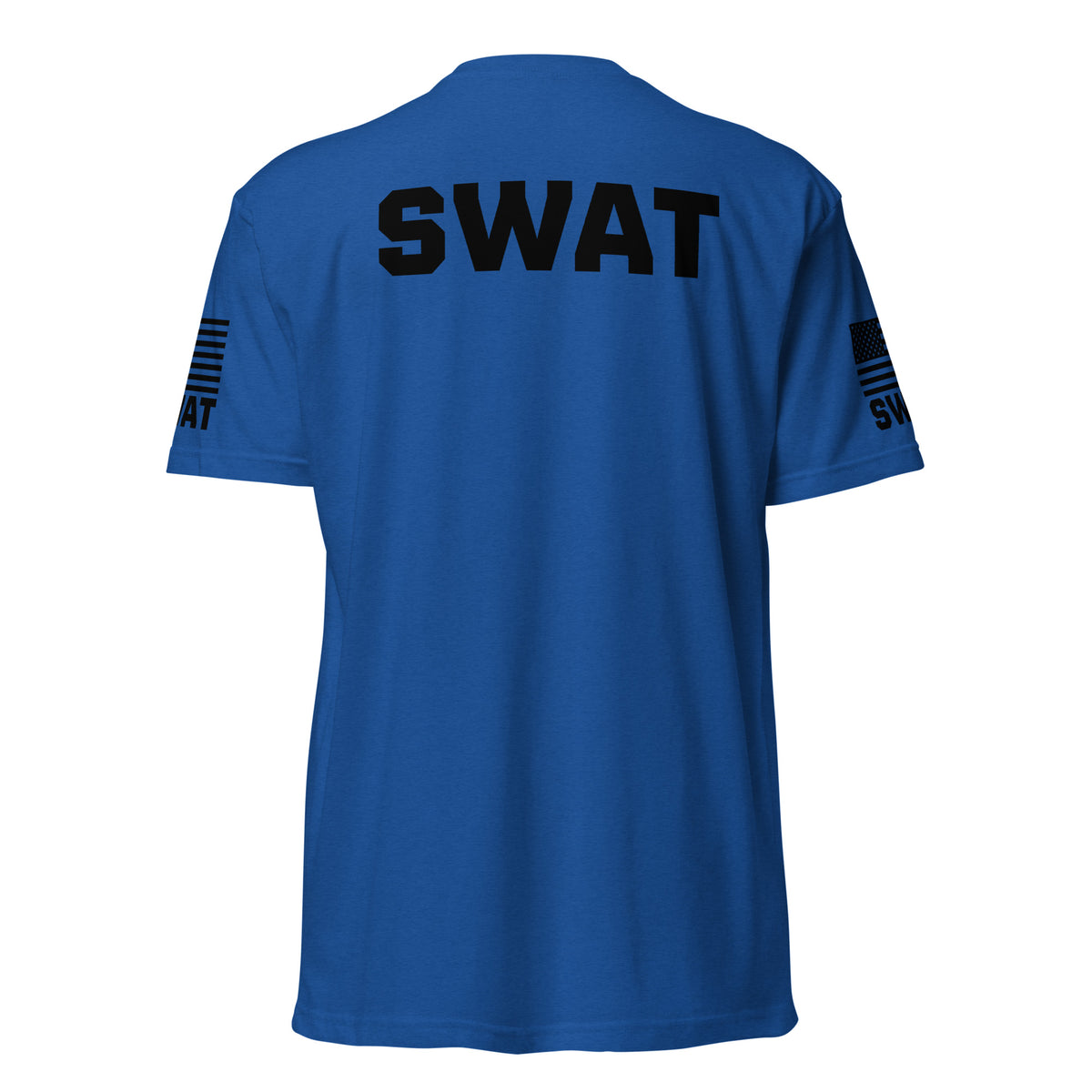 SWAT — Duty Wear T-Shirt (Flag & Sleeve Identifier) — Royal — Back view