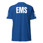 EMS — Duty Wear T-Shirt (Flag & Sleeve Identifier) — Royal — Back view