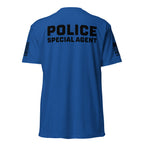 Special Agent — Duty Wear T-Shirt (Full Sleeve Identifier) — Royal — Back view