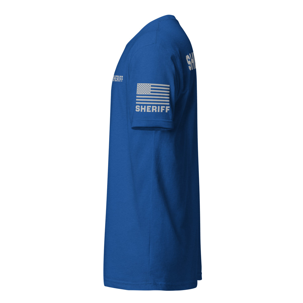Sheriff — Duty Wear T-Shirt (Flag & Sleeve Identifier) — Royal — Left-side view