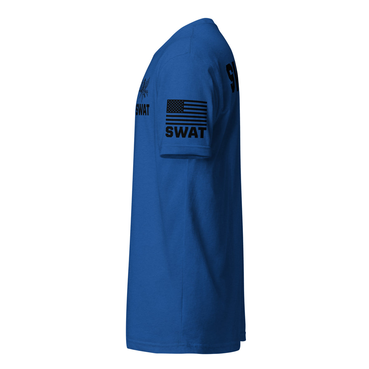 SWAT — Duty Wear T-Shirt (Flag & Sleeve Identifier) — Royal — Left-side view