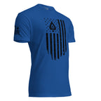 Watch Your Six Flag — Standard Issue T-Shirt — Royal, front-right view