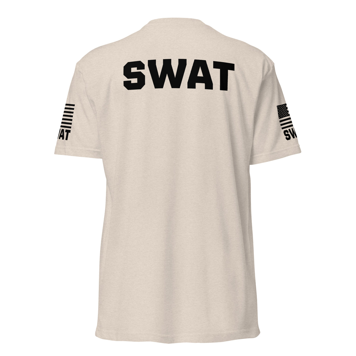 SWAT — Duty Wear T-Shirt (Flag & Sleeve Identifier) — Sand — Back view