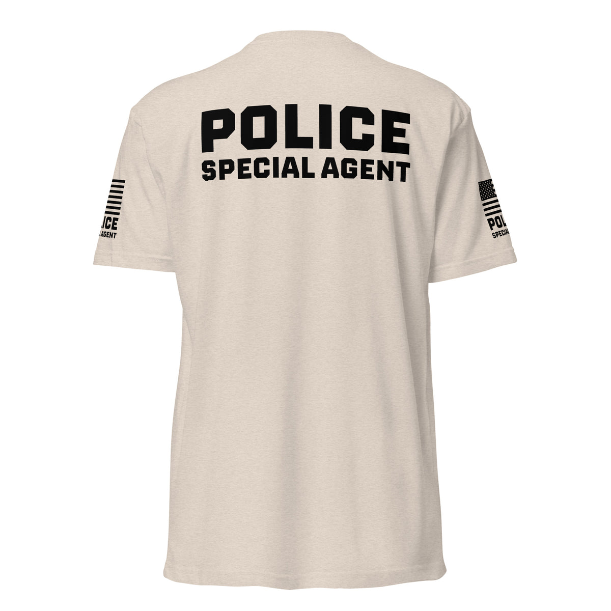 Special Agent — Duty Wear T-Shirt (Full Sleeve Identifier) — Sand — Back view