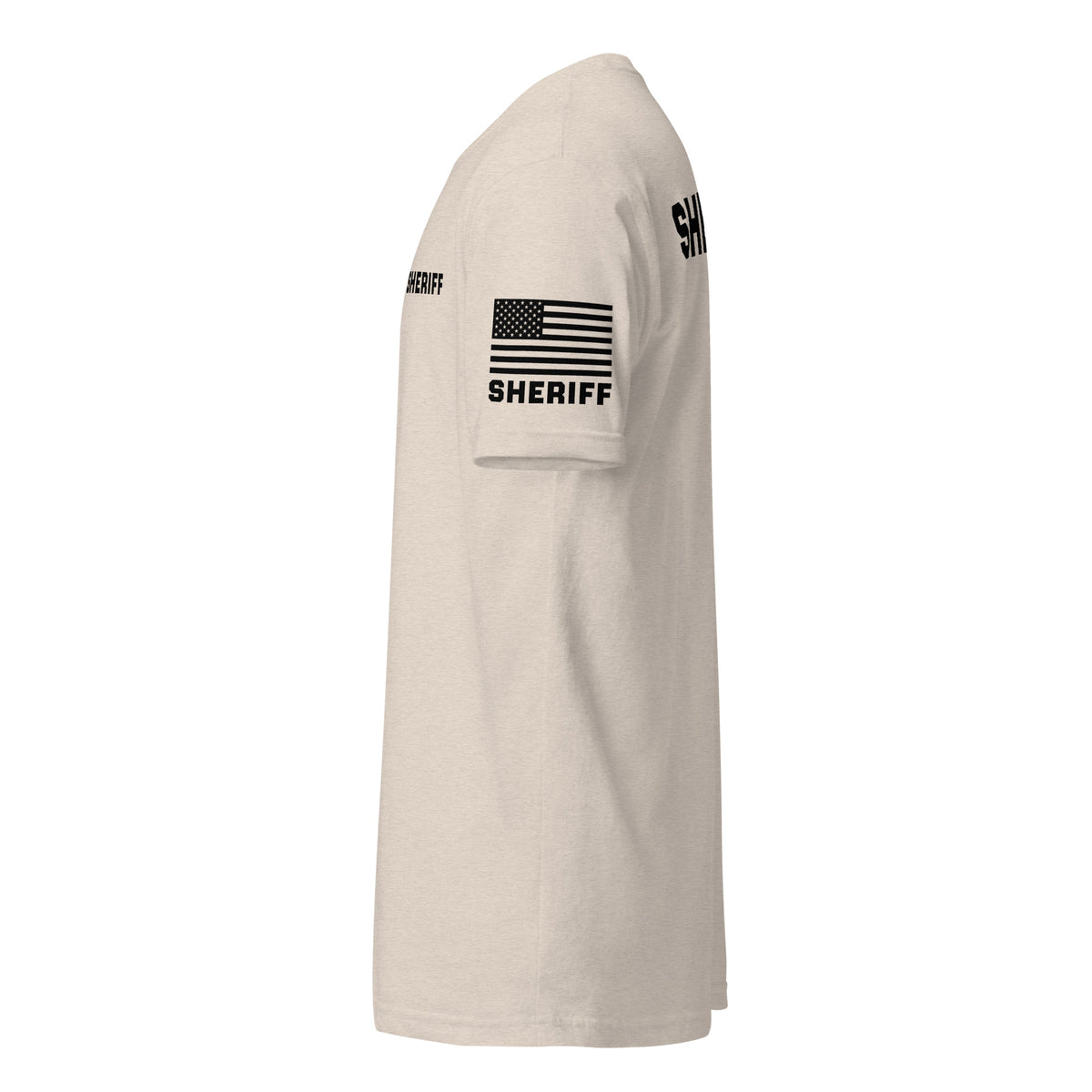 Sheriff — Duty Wear T-Shirt (Flag & Sleeve Identifier) — Sand — Left-side view