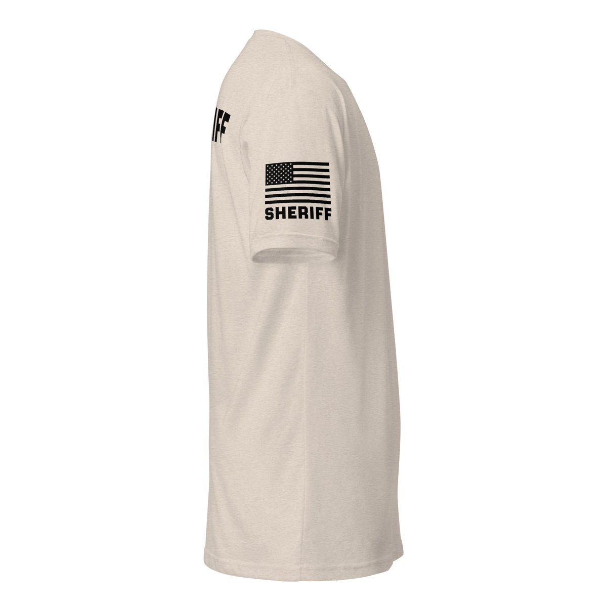 Sheriff — Duty Wear T-Shirt (Flag & Sleeve Identifier) — Sand — Right-side view